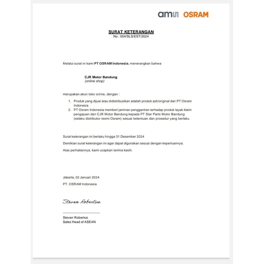 Lampu Mobil LED OSRAM EASE H4 H11 H16 H8 ORI RESMI GARANSI 1 TAHUN