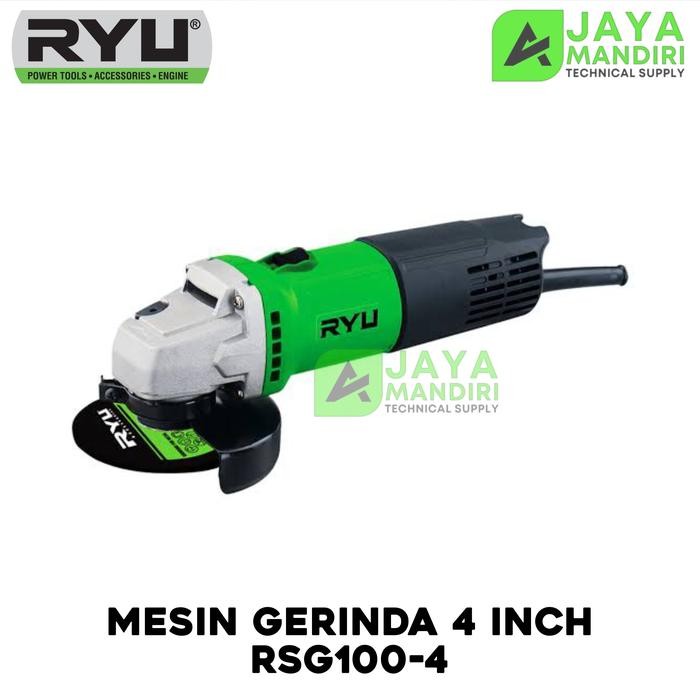 Grinda Tangan Rsg100-4 Ryu Mesin Grinda 4 Inch Rsg100-4