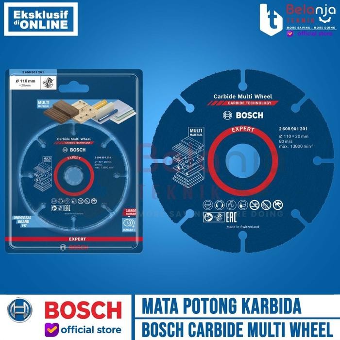 Bosch Mata Potong Kayu Plastik Carbide Multi Wheel Multipurpose 4 Inch
