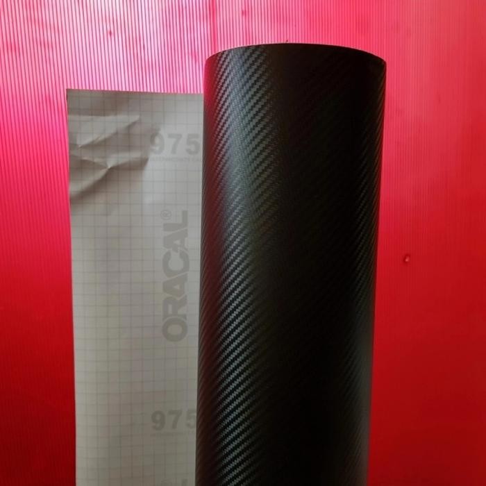 STIKER ORACAL 975 BLACK KARBON PER METER