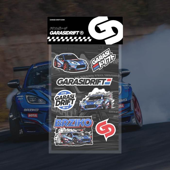 GARASI DRIFT STICKER PACKAGE BRZIKO IN ACTION