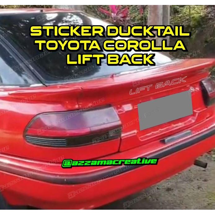 STIKER TOYOTA COROLLA LIFTBACK AE92