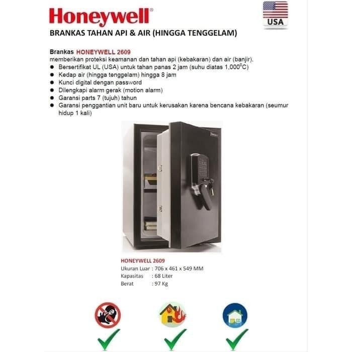 Brankas HONEYWELL 2609 Brangkas Baja Tahan Api Air Kunci Digital