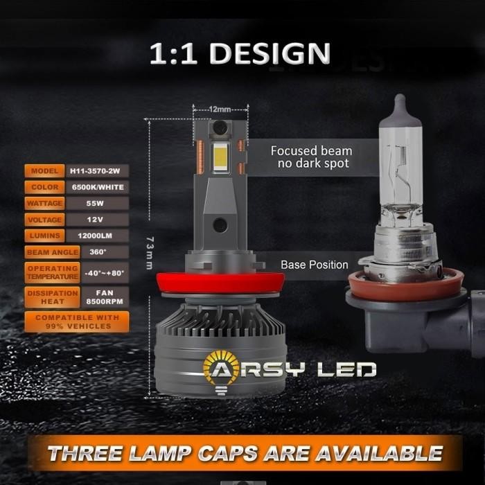 lampu LED Innova Reborn BRV Rush Terios Dekat Jauh H11 HB3 Dual Vision