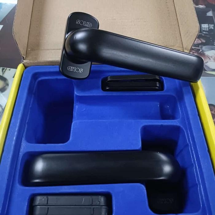 Terbagus Handle Roses Solid Hreo 51.01 Bl/Hitam/Black/Handle Pintu Alumunium Solid/Gagang Pintu