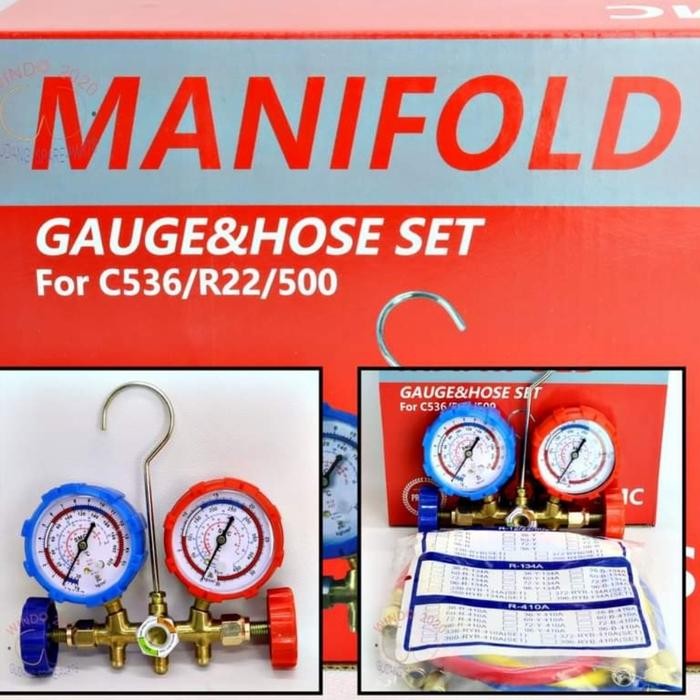 manifold dobel AC R12 R22 R404A R134a charging valve STARMEC