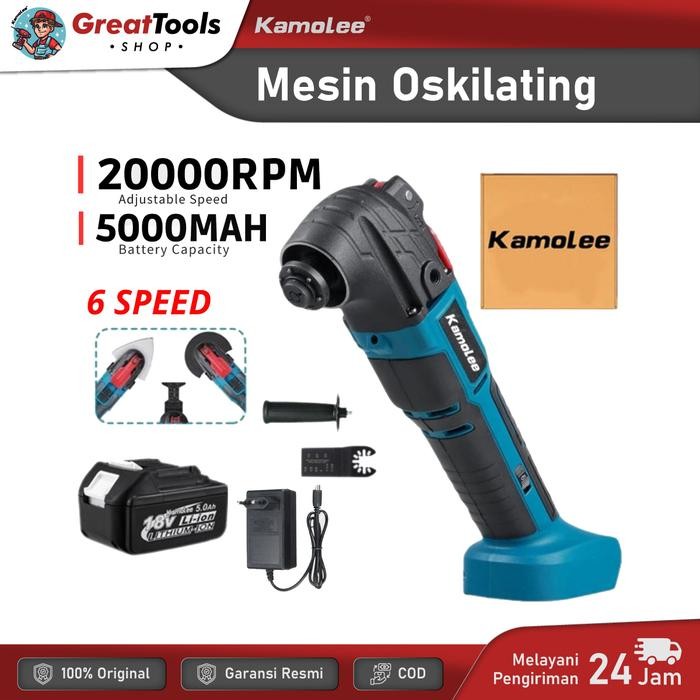 Kamolee-Mesin Multi Oskilasi-Alat Pemotong Dtm51/Cordless Oskilasi+Bat