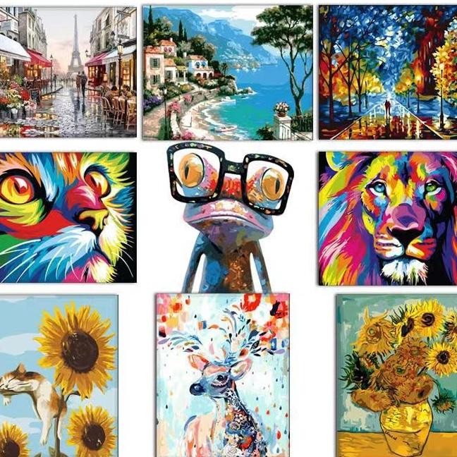 

SALE TERBARU DIY CANVAS PAINTING BY NUMBER KIT DIGITAL OIL PAINTING DIY PAINT BY NUMBER LUKISAN