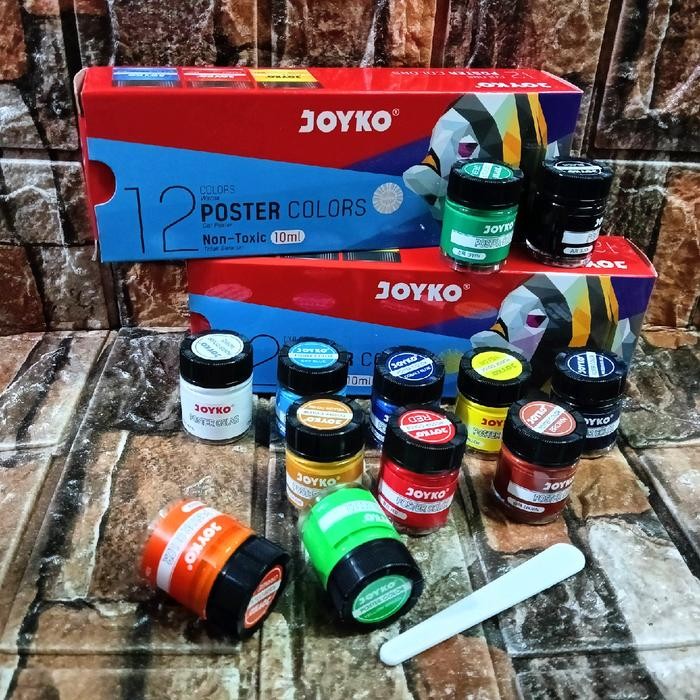 

SALE TERBARU CAT FOSTER JOYKO MEREK - 12 WARNA 110ML NON TOXIC - STATIONERY READYY