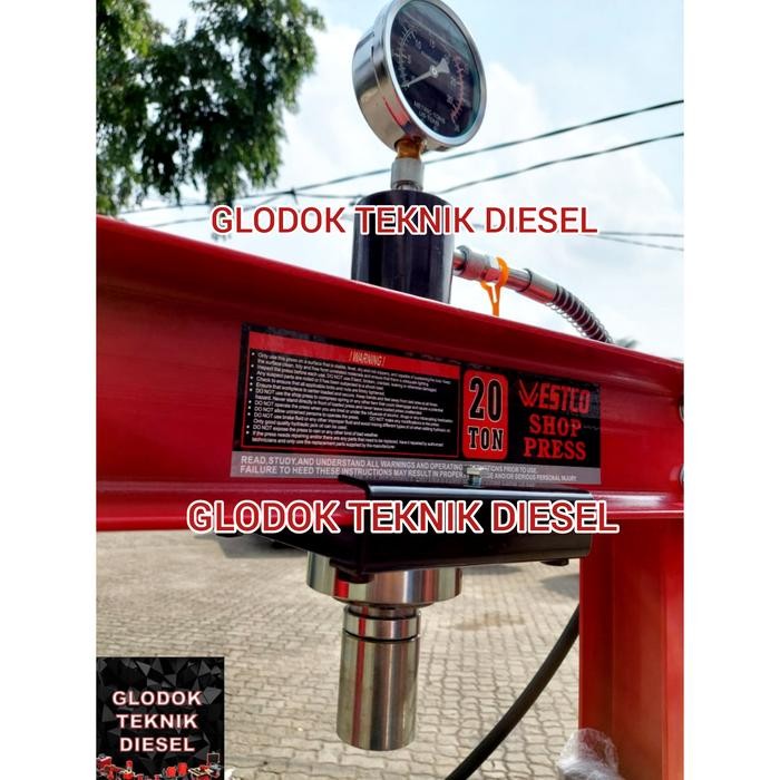 WESTCO HYDRAULIC SHOP PRESS 20 TON T-61220