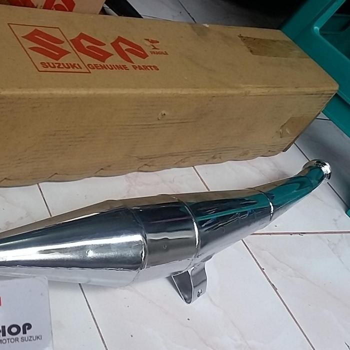 Knalpot Suzuki Tornado Chrom Original Sgp
