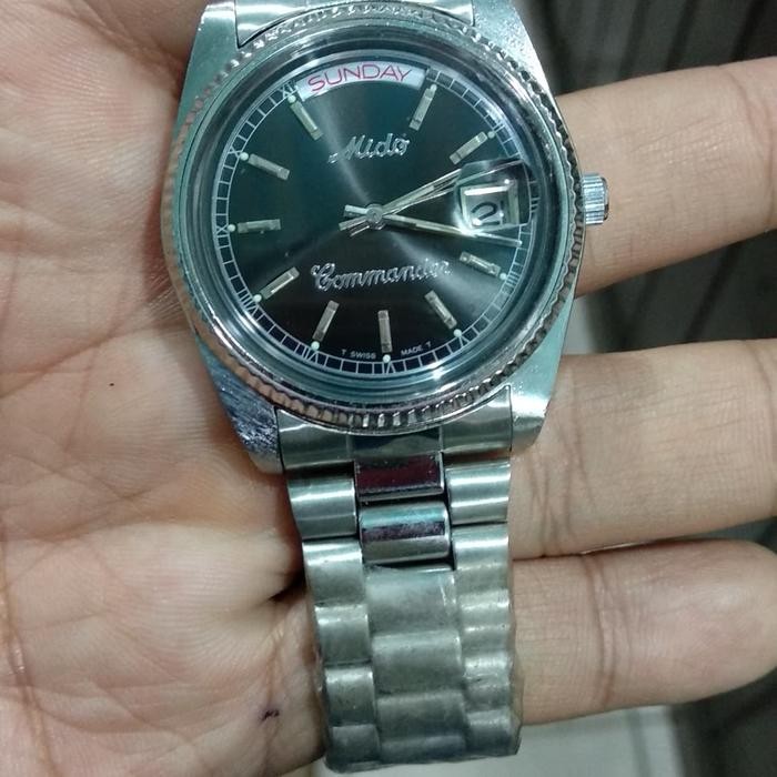jam tangan mido commander otomatis kondisi normal dan mulus *