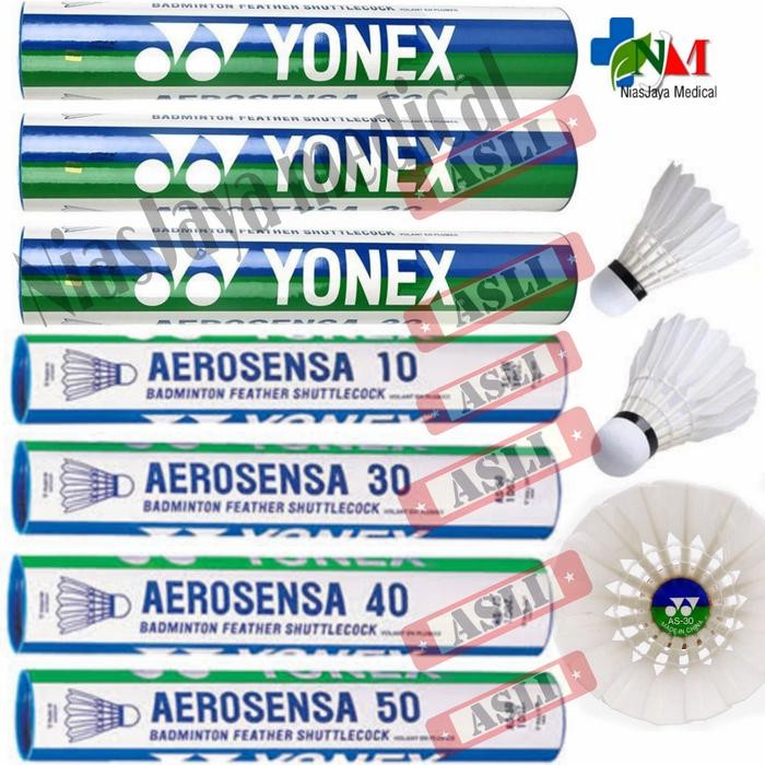 Ready Shuttlecock Yonex Aerosensa 10,30,40,50 100% asliii