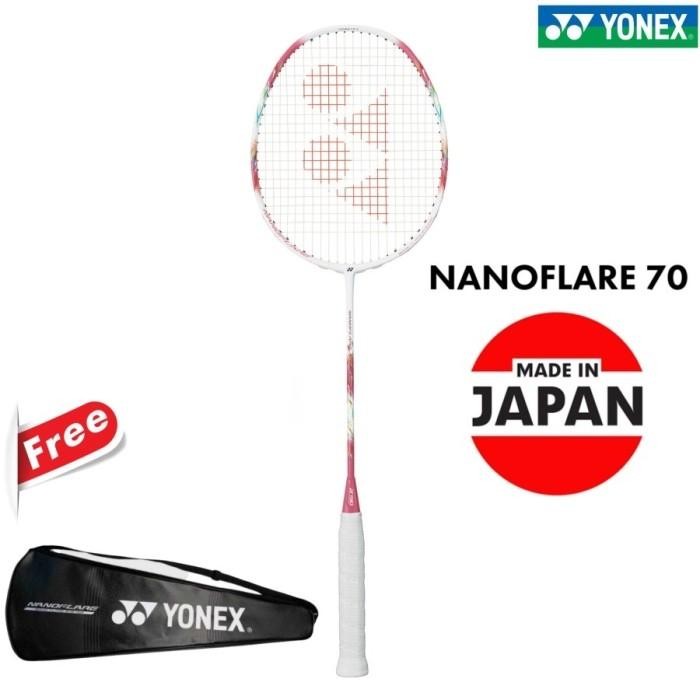 Raket Badminton Yonex Nanoflare 70 Coral Pink Original