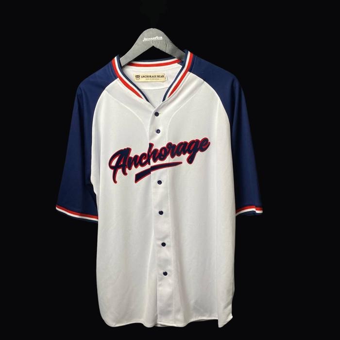 Baseball Jersey - Anchorage Baseball - Kaos Baseball - Baseball - Baseball Custom Blue Dewasa