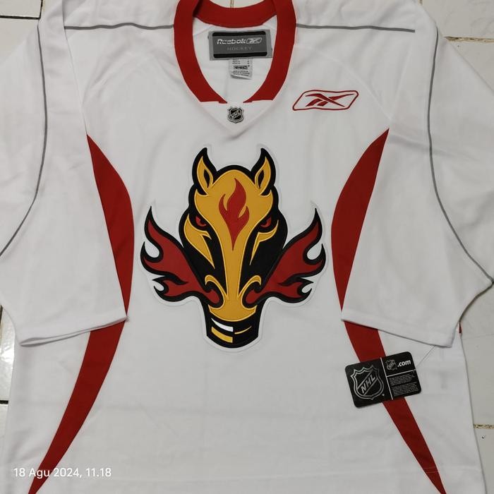 JERSEY HOCKEY NHL REEBOK VINTAGE TEAM CALGARY FLAMES ORIGINAL