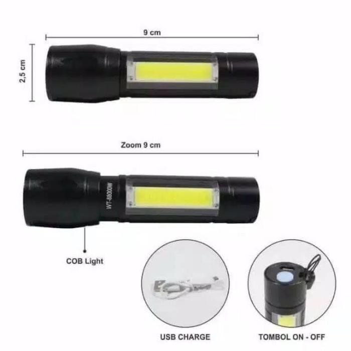Mini SWAT / Lampu SWAT USB / Mini Swat USB / Senter SWAT Mini