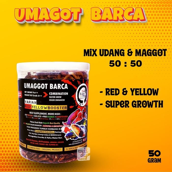 Pakan Ikan Channa Umagot Barca [BUNGA BOOSTER] - 80 gr
