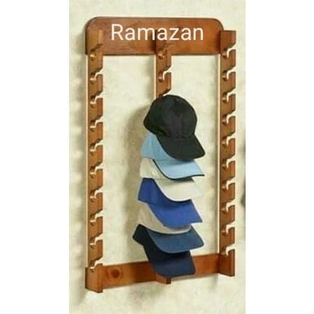 Rak Gantungan Topi Rak Display Topi/Rak Gantungan Peci