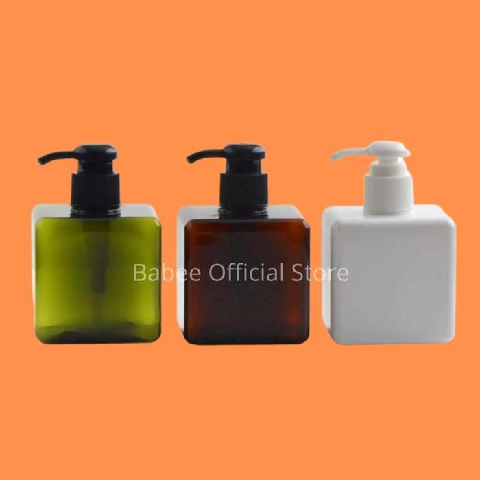 BABEE - BOTOL SABUN CAIR AESTHETIC 250ML / BOTOL PUMP KOTAK PLASTIK