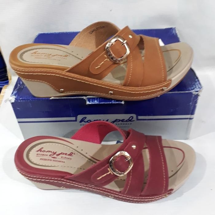 sandal wedges wanita HOMYPED carleta n77 original