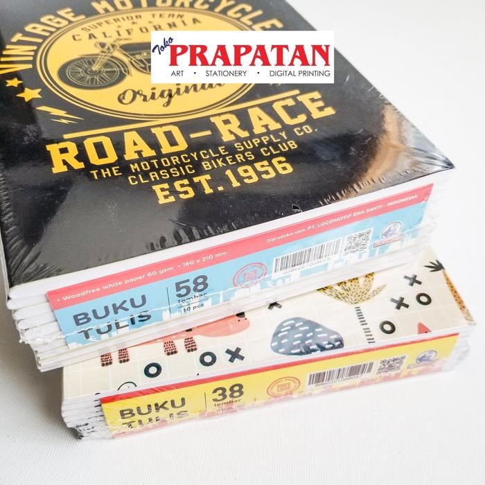 

Buku Tulis Locomotif 58 lembar isi : 10 buku / Notebook