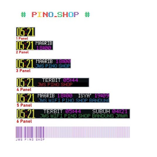 Kontroller Jws P10 Rgb Khalifah (Jam Sholat) Controller Jws Wifi Rgb