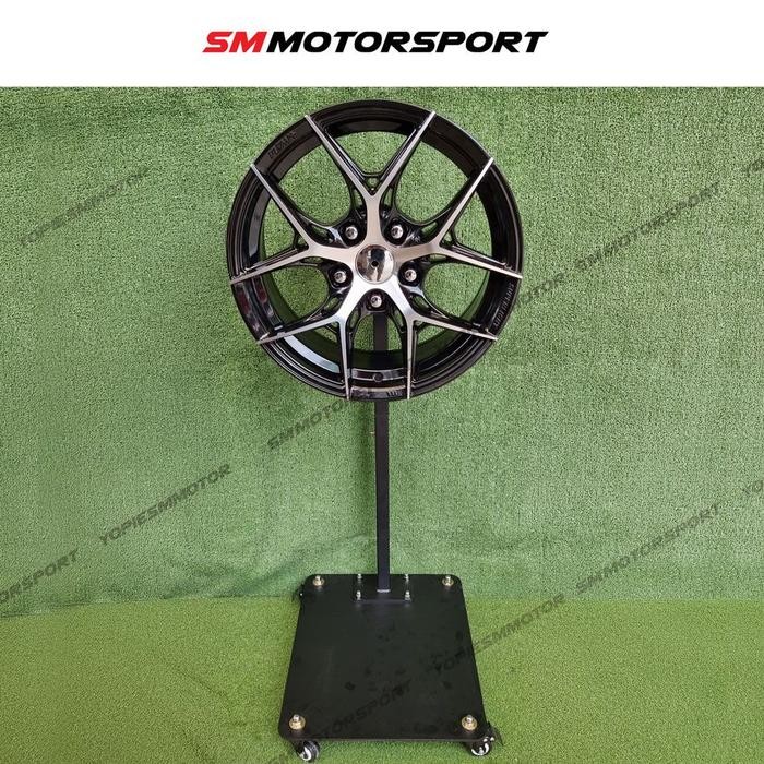 Ready Standing Display Velg Putar Wheels Spinner Roller Stand Pajangan Velg Besi