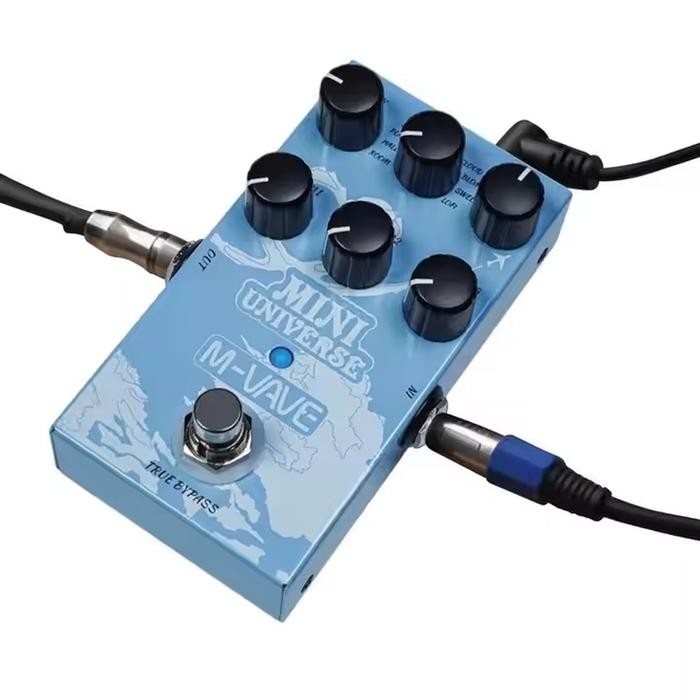M-Vave Mini Universe Pedal Efek Gitar Reverb Digital 9 Mode Mini Efx True Bypass Suara Natural