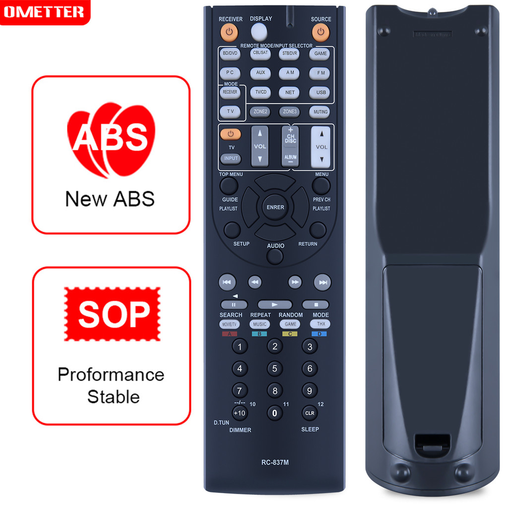 RC-837M RC-834M RC-836M Remote Control for Onkyo AV Receiver TX-NR414
