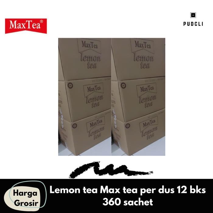 

Max tea lemon tea per dus isi 12 bungkus