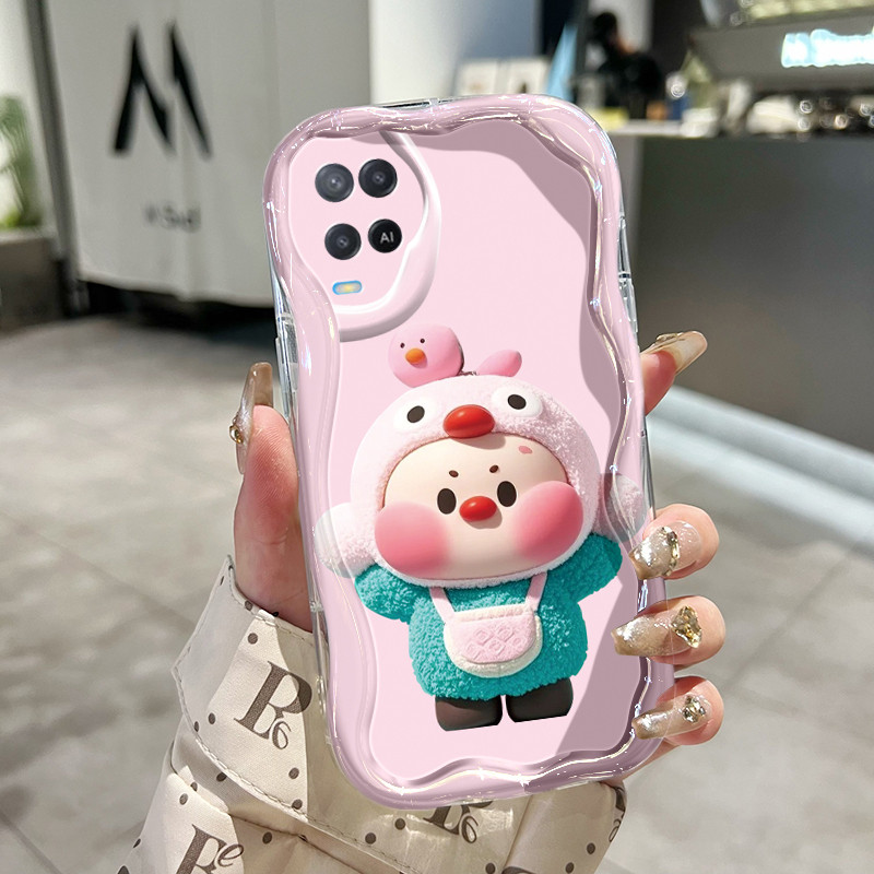 Casing Hp Untuk OPPO A54 4G Case Casing HP kartun babi Kesing pelindung silikon krim baru Softcase