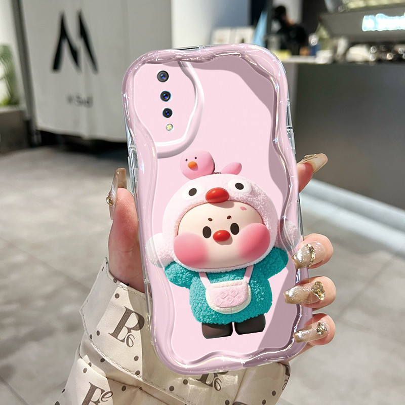 Casing Hp Untuk VIVO S1 VIVO S1 Pro Case Casing HP kartun babi Kesing pelindung silikon krim baru So