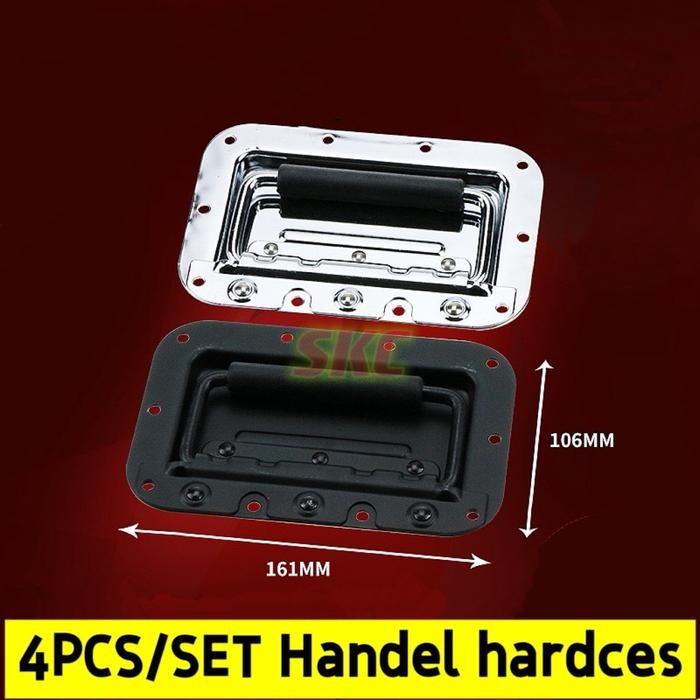 4PCS/SET HANDLE BOBOK BESAR LS03H HANDLE TANAM HENDEL BOX HANDLE KOPER HARDCASE