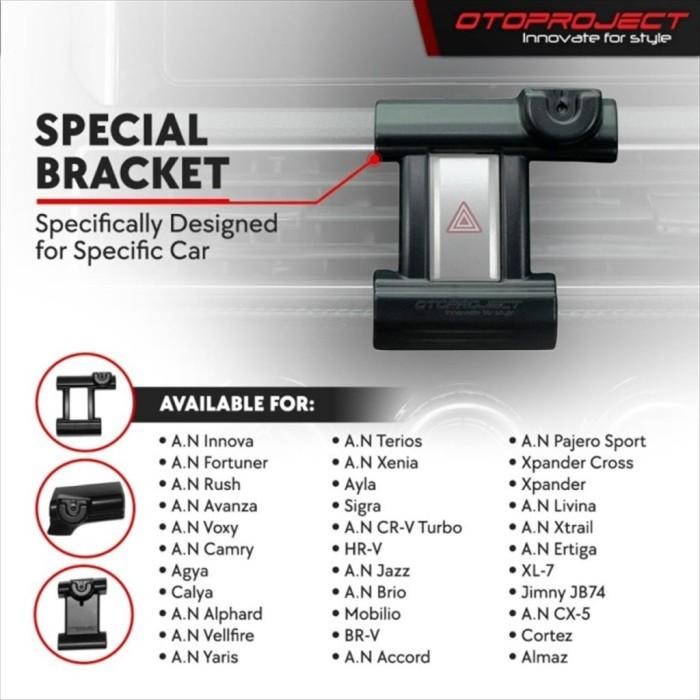 Phone Car Holder All New Brio BRV Mobilio Otoproject Tatakan Hp Mobil