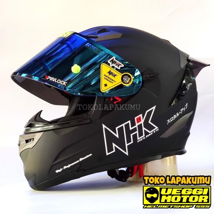 Helm Nhk Rx9 Paket Ganteng Flat visor iradium