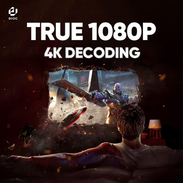 Eroc Android Smart Home Proyektor- Dolby - Fhd - Model Max