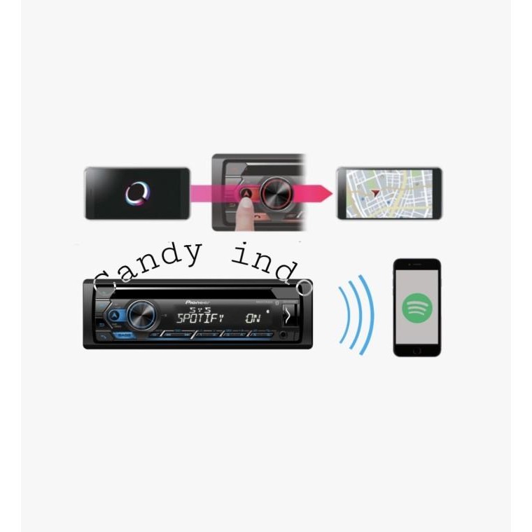 Pioneer DEH-S4250 BT single din Bluetooth Smart Sync