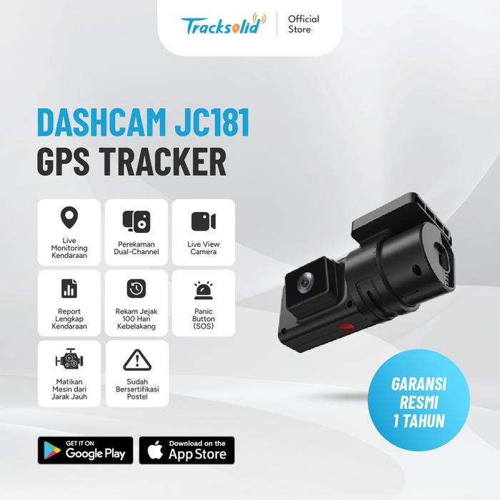 Terbaik Dash Camgps Tracker Jc181 Dual Camera 4G Mobil Original