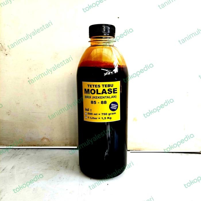 Terang Tani Molase Tetes Tebu Murni 1 L = +/- 1,5 Kg, Tanpa Campur Air / Ampas