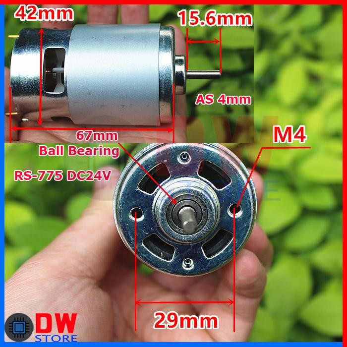 DINAMO DC MOTOR RS-775 775 6V 9V 12V 15V 18V 24V 36V HIGH SPEED TORQUE