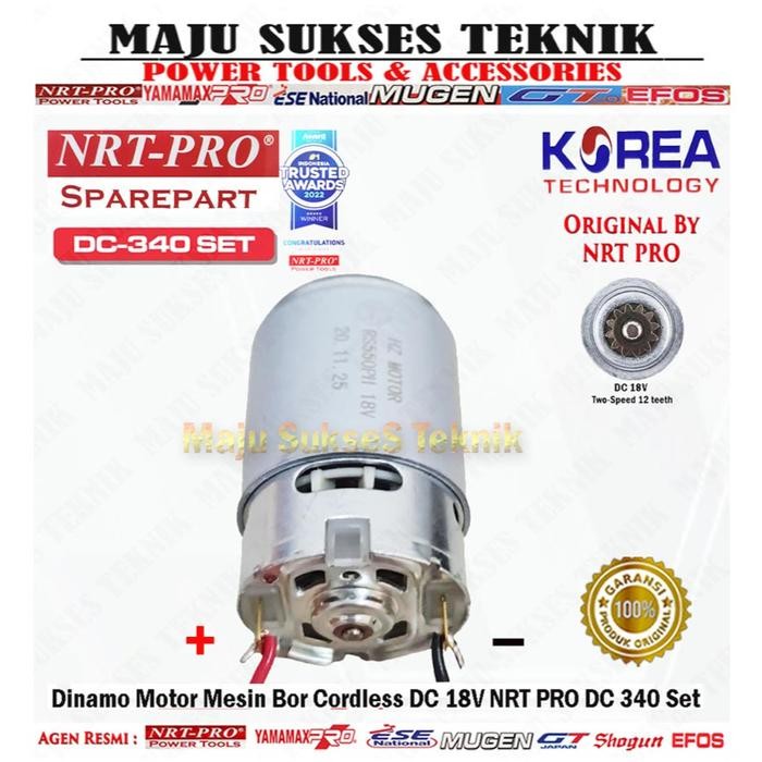 DINAMO MOTOR 21V BOR CORDLESS NRT PRO 340 DC DC340 DC 340