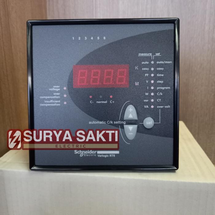 SCHNEIDER REGULATOR KAPASITOR 6 STEP VARLOGIC RT6 51207