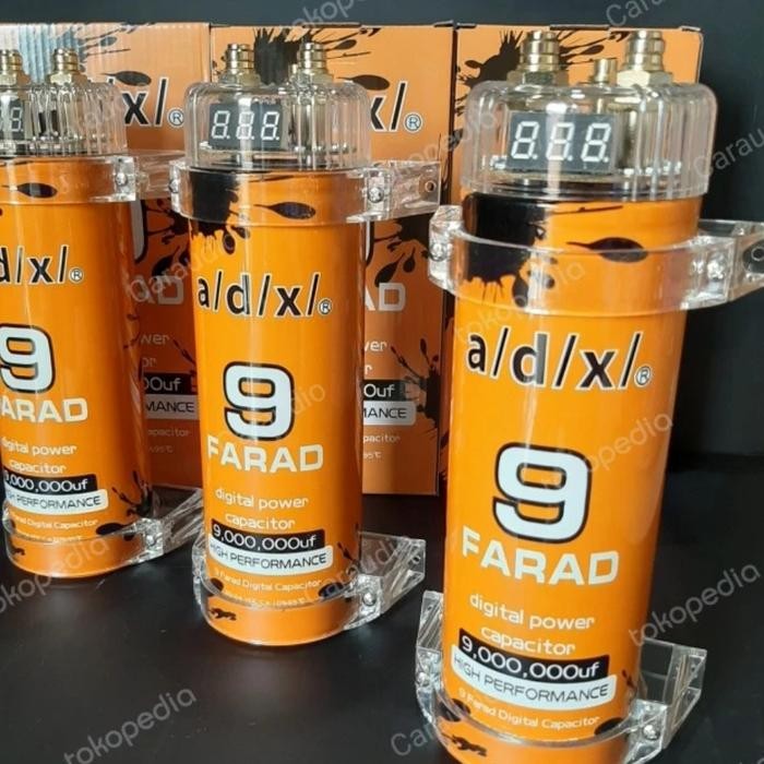Kapasitor audio mobil 9 farad universal audio