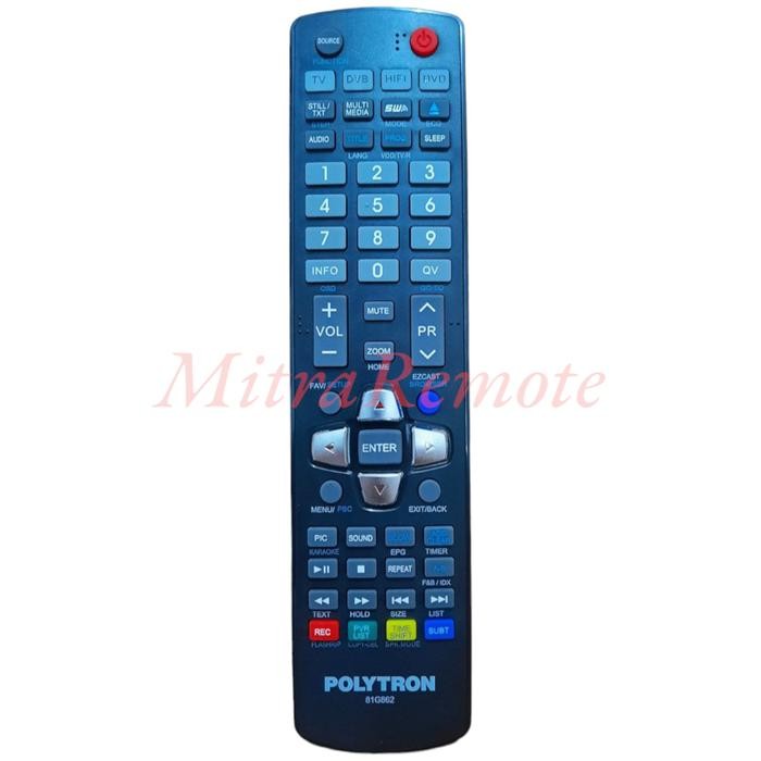 REMOTE/REMOT TV DVB HIFI DVD POLYTRON 81G862 ORIGINAL/ASLI