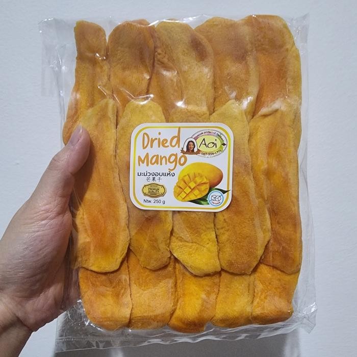 

AOI DRIED MANGO 250GR Manisan Mangga Kering Original Thailand