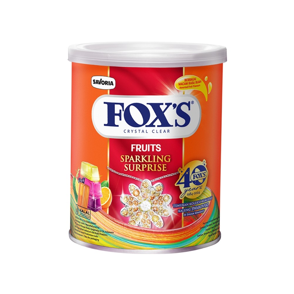

Foxs Permen Fruits Kaleng 180 gram