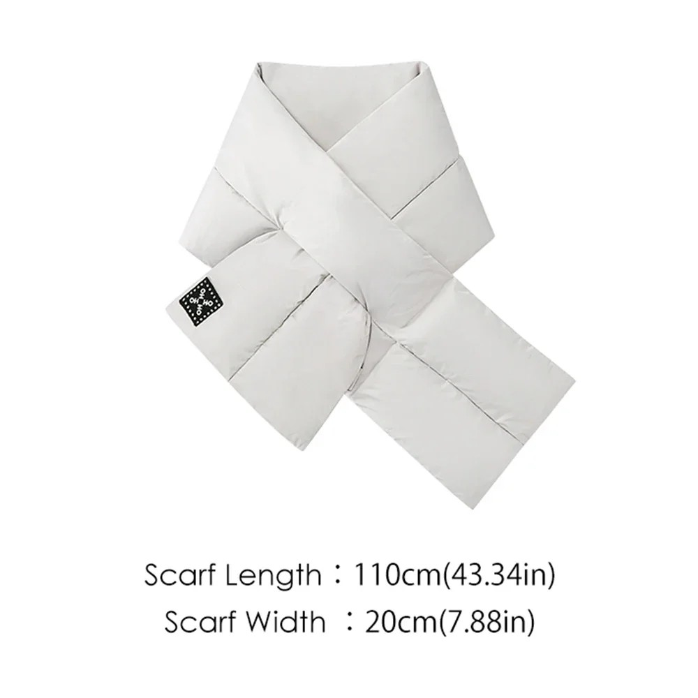 

OhSunny Winter Thermal Thickening Down Scarf Ultra Light Down Neck Warmer for Outdoor Sports Hiking