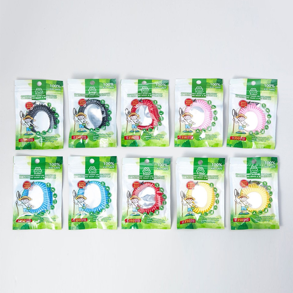 

10 Pack Mosquito Repellent Bracelets Waterproof Anti-Mosquito Wrist Band Individually Wrapped