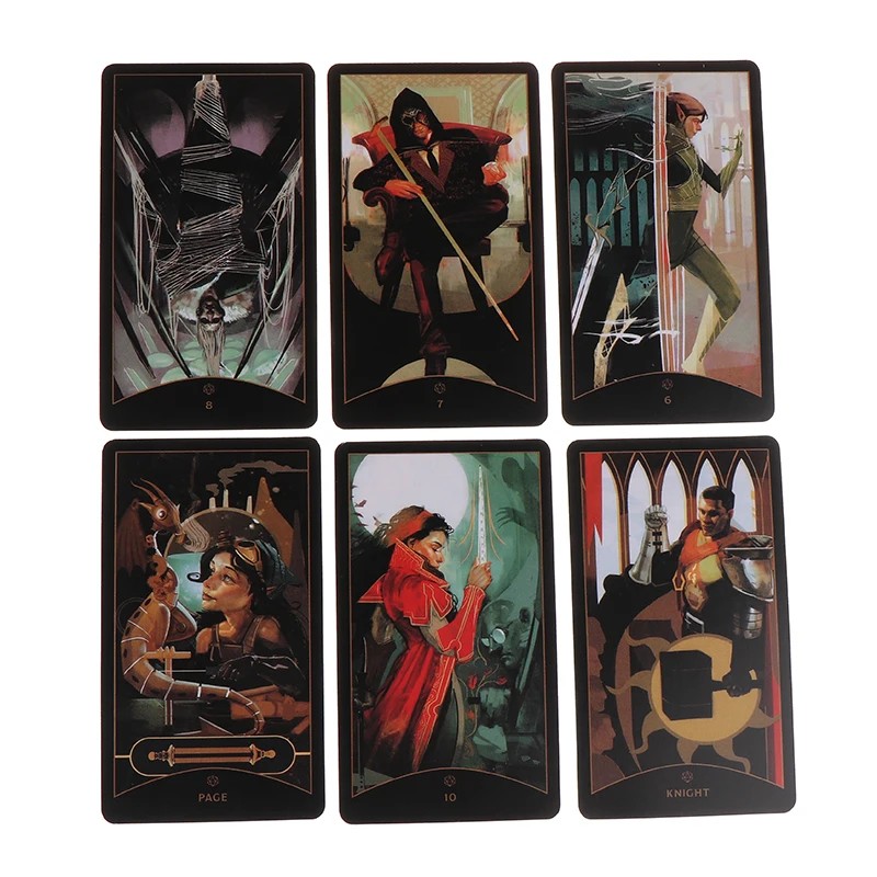 

1Pcs Deck The Dungeons Dragons Tarot Card Prophecy Divination Deck Family Party Board Game Fortune